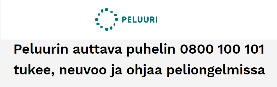 Peluuri auttava puhelin